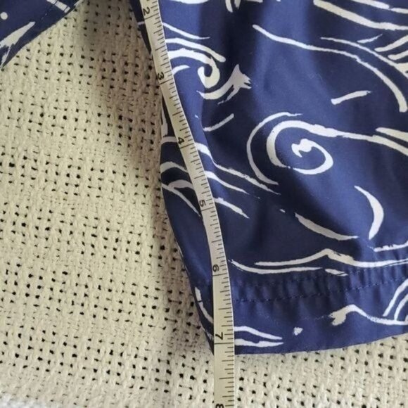 Nautica Graphic Embroidered Logo Swordfish Cinched Pocket Sz. M Swim Trunks - Picture 10 of 10